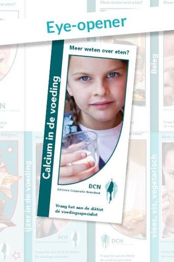 Eye-opener folder Calcium in de voeding per bundel van 50 stuks